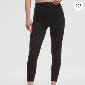 NWT LULULEMON Align HR Pant 28” Flocked Polka Flock Black